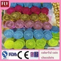 colored gold coin chocolate - product's photo